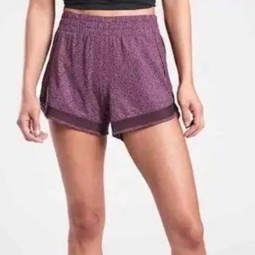 Womens Athleta Mesh Racer Shorts
